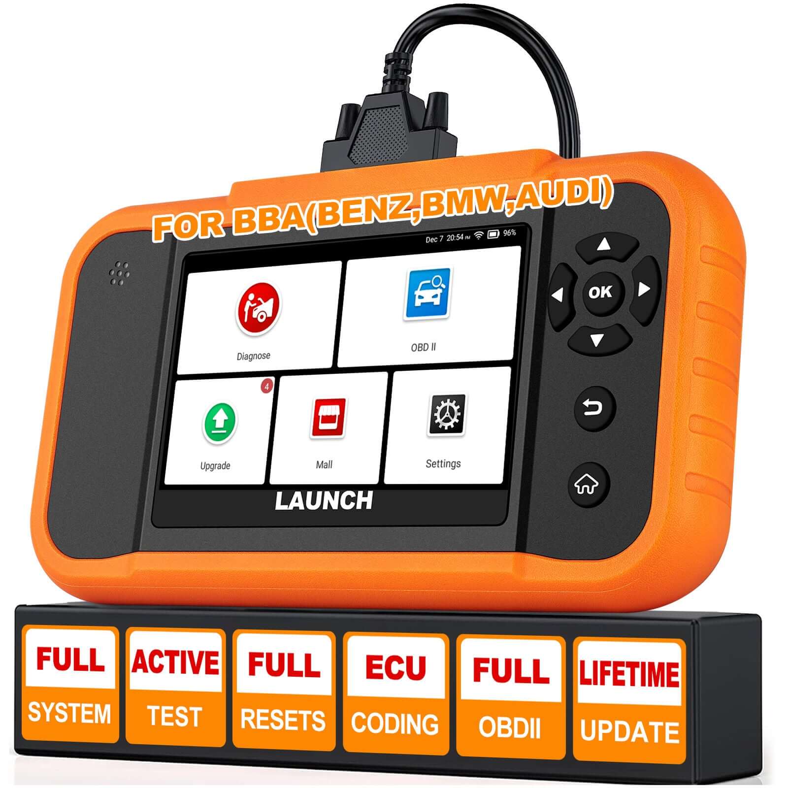 LAUNCH X431 Creader Elite V2.0 for Benz/BMW/Audi Diagnostic Scanner  Bi Directional Scan Tool BBA Code Reader - Image 2
