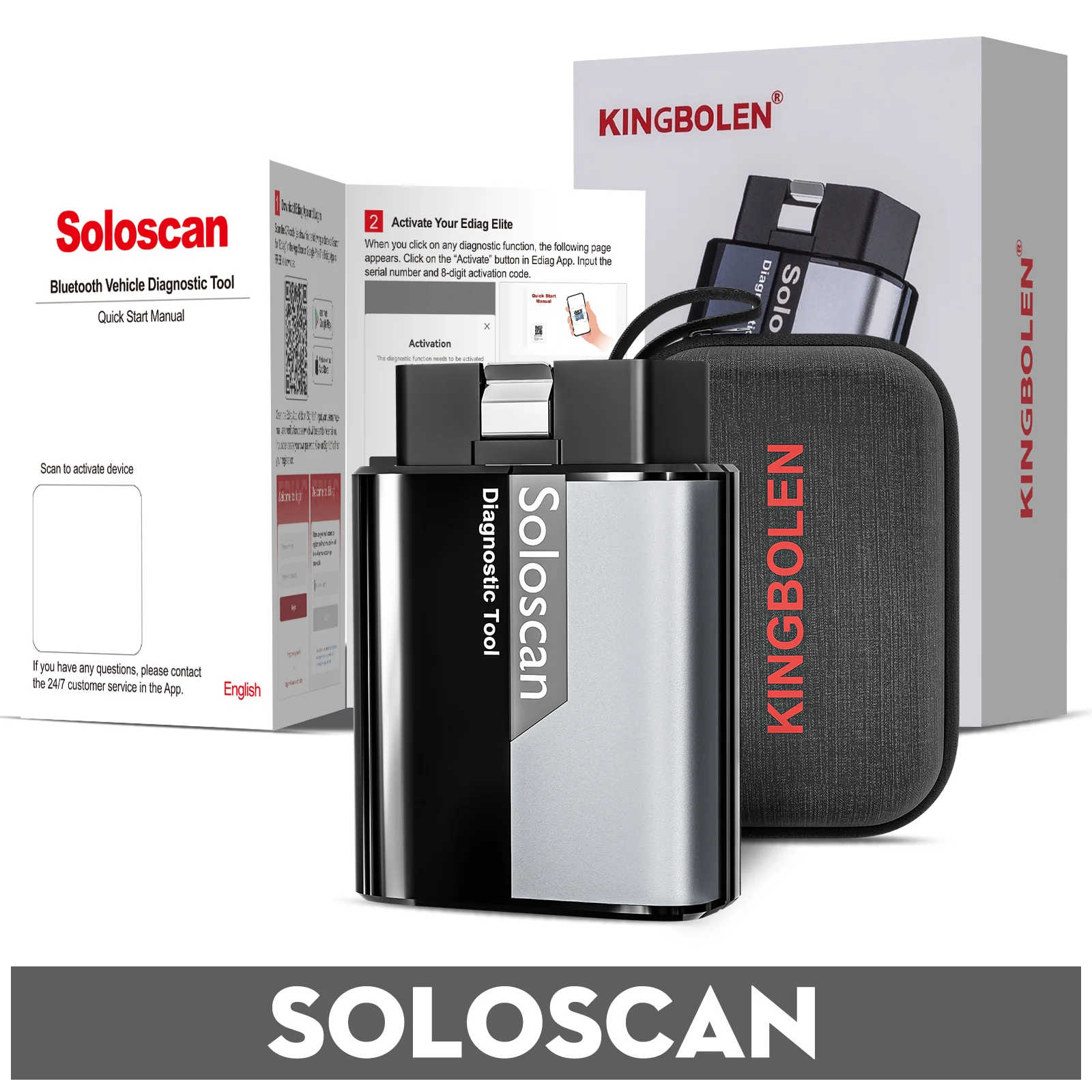 KINGBOLEN SOLOSCAN OBD2 Bluetooth Scanner for GM & Chevrolet– Lifetime Free Updates, Bi-Directional Control, ECU Coding & Full System Diagnostics - Image 10