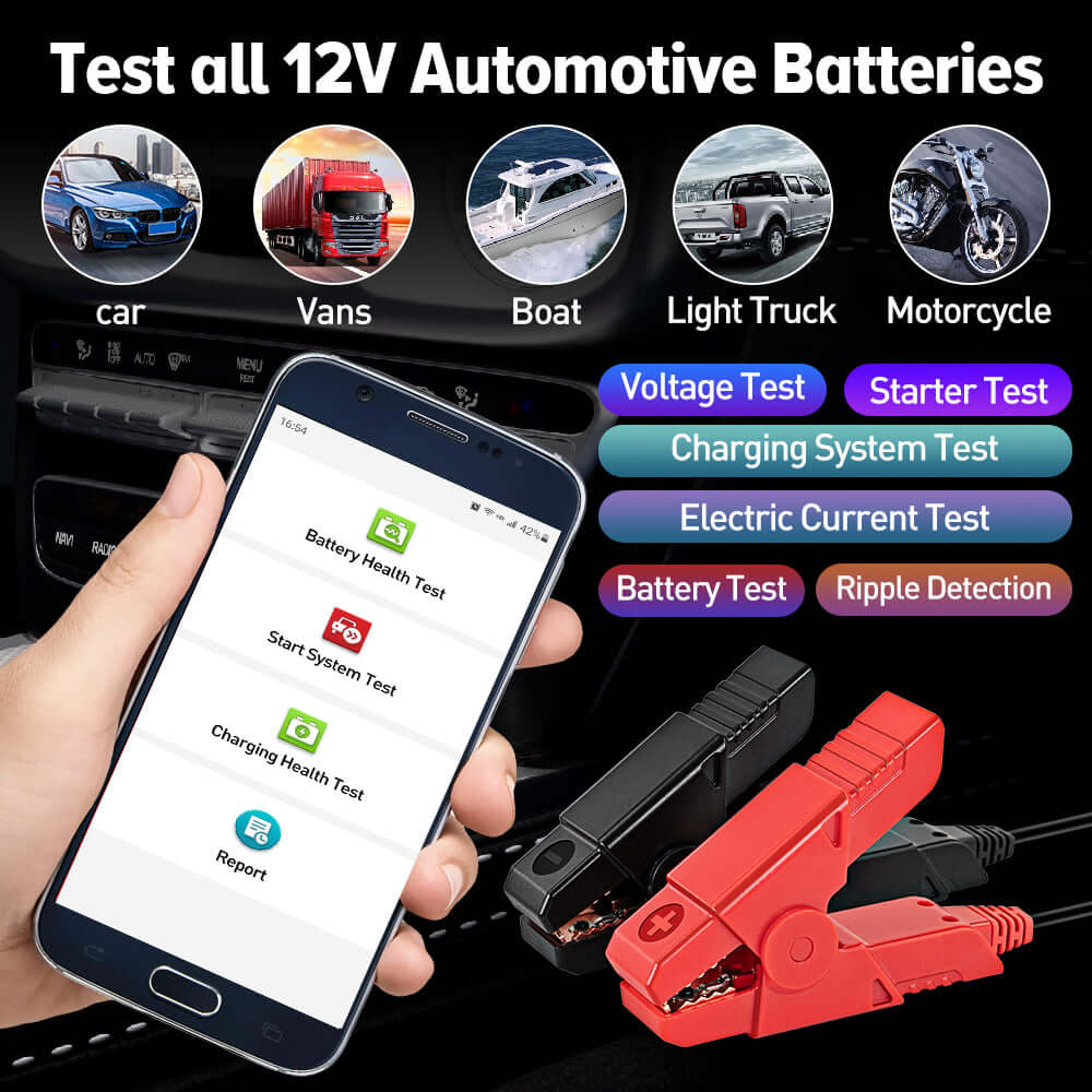 LAUNCH® BST360 6V and 12V Bluetooth Battery Tester - Image 4
