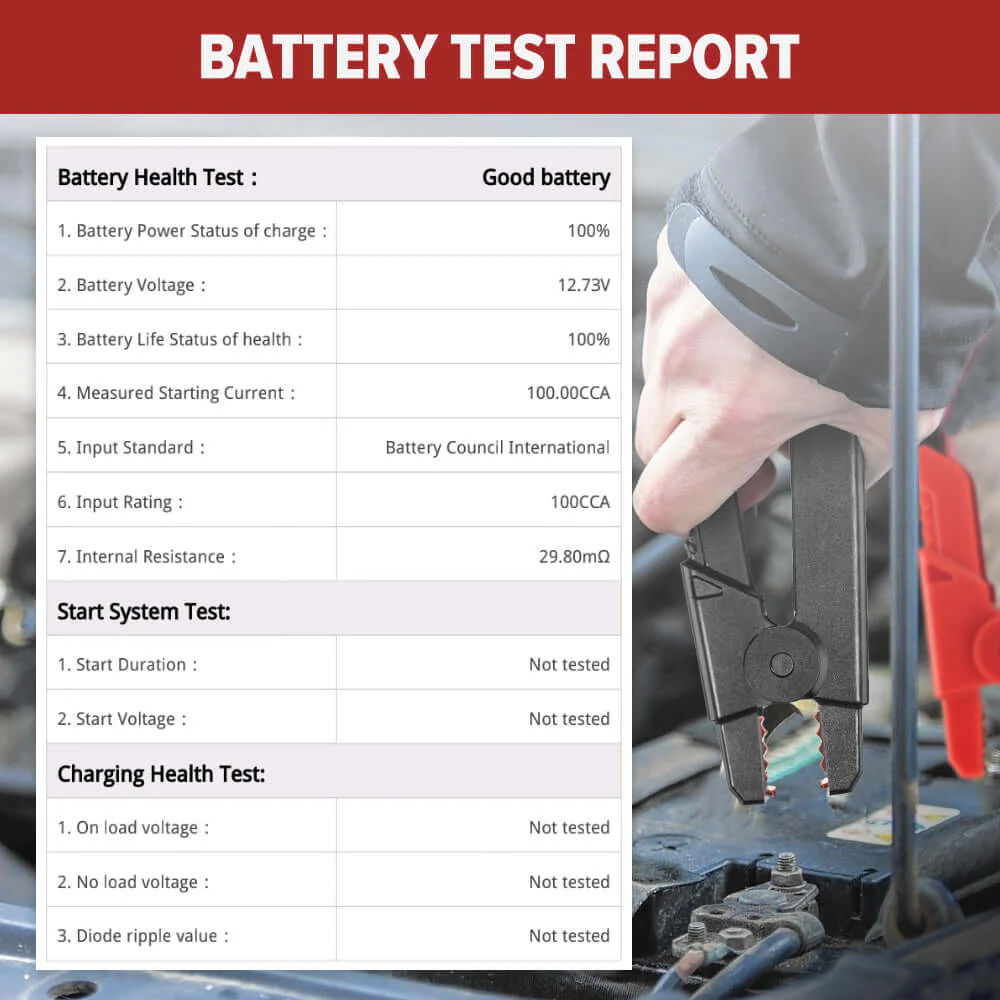 LAUNCH® BST360 6V and 12V Bluetooth Battery Tester - Image 6