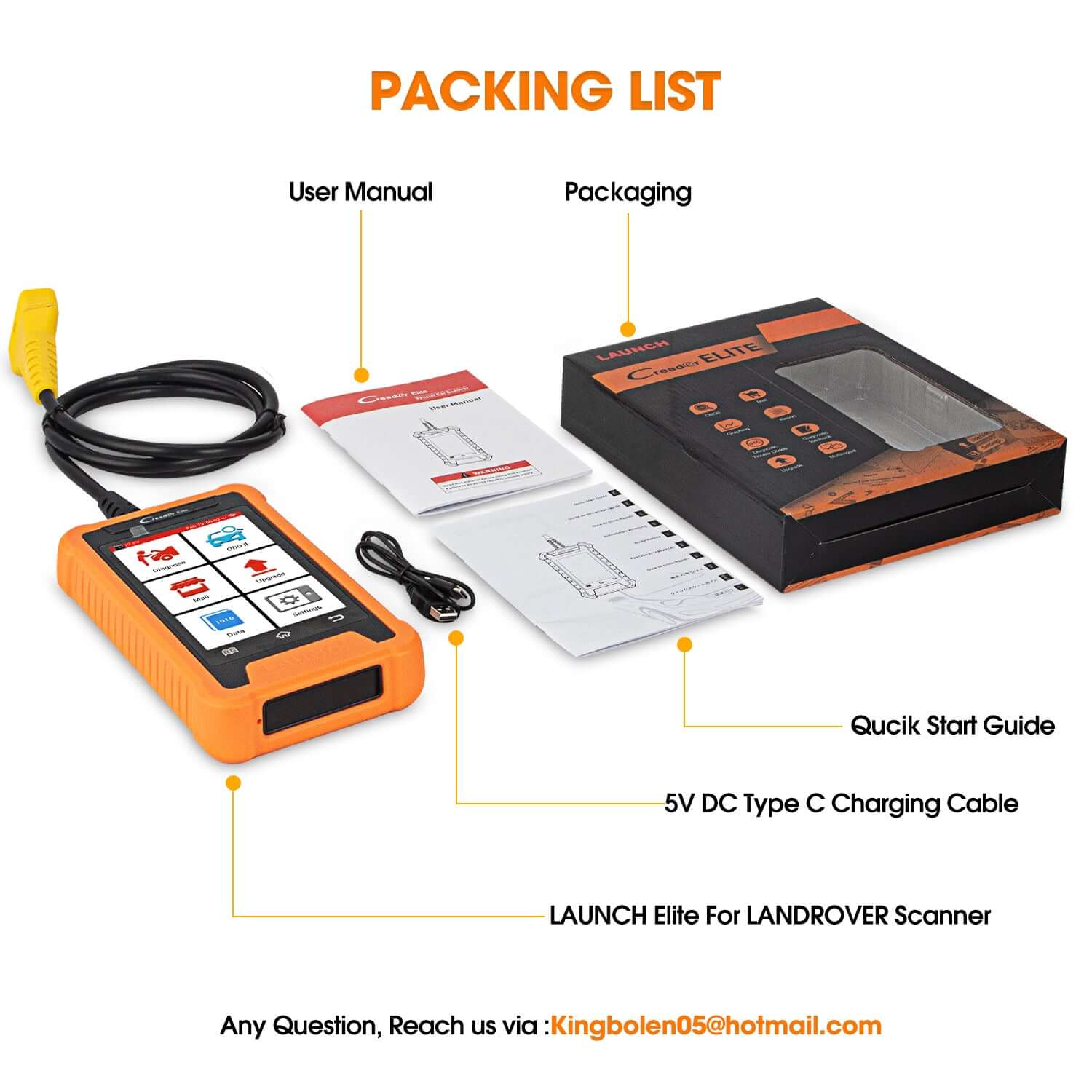 LAUNCH X431 Creader Elite For Land Rover Car OBD2 Scanner Bi directional Diagnostic Tool ALL System Code Reader(Support Land Rover, Jaguar) - Image 8