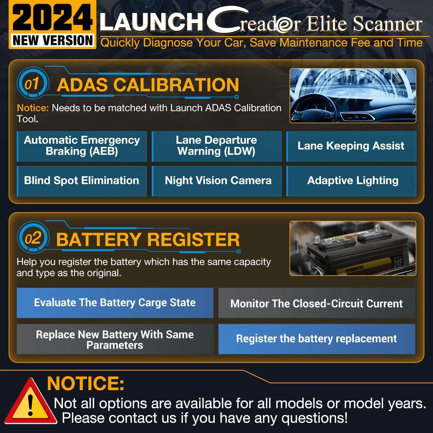 LAUNCH X431 Creader Elite For GM Professional Code Reader Bi directional Diagnostic Tool (Support Buick, Chevrolet, China Chevrolet, Cadillac, SGM, GMC) - Image 6
