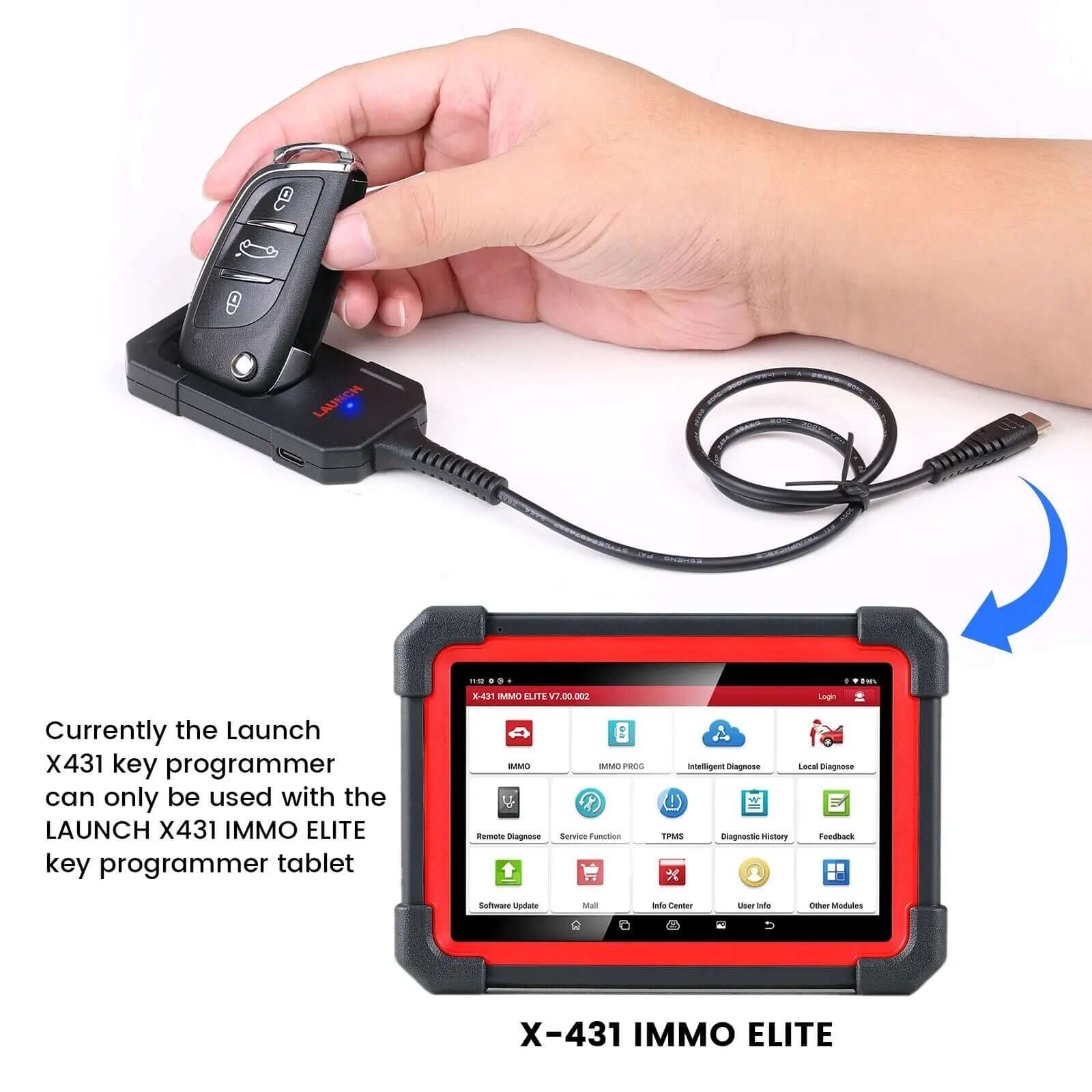 Launch X431 Key Programmer Remote Maker with 4PCS Universal Remote Key and 1PCS Super Chip for X431 IMMO Elte/IMMO Plus/pad V - Image 6