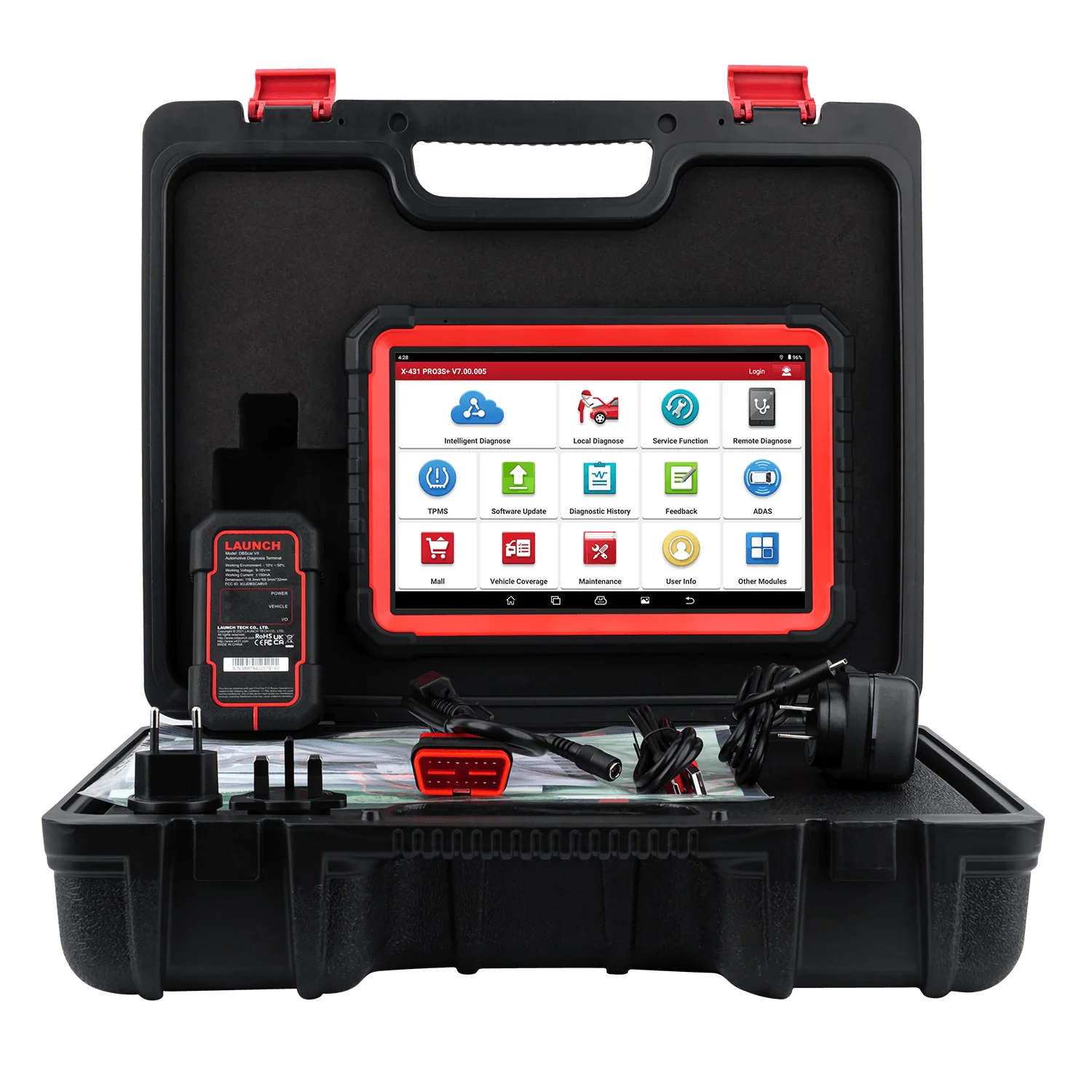 LAUNCH® X431 PRO3S+ V5.0 10.1’ INCH Full System Car Diagnostic Tools with CAN FD, OBD/OBD2 Full System Scanner & Topology Map - Image 4