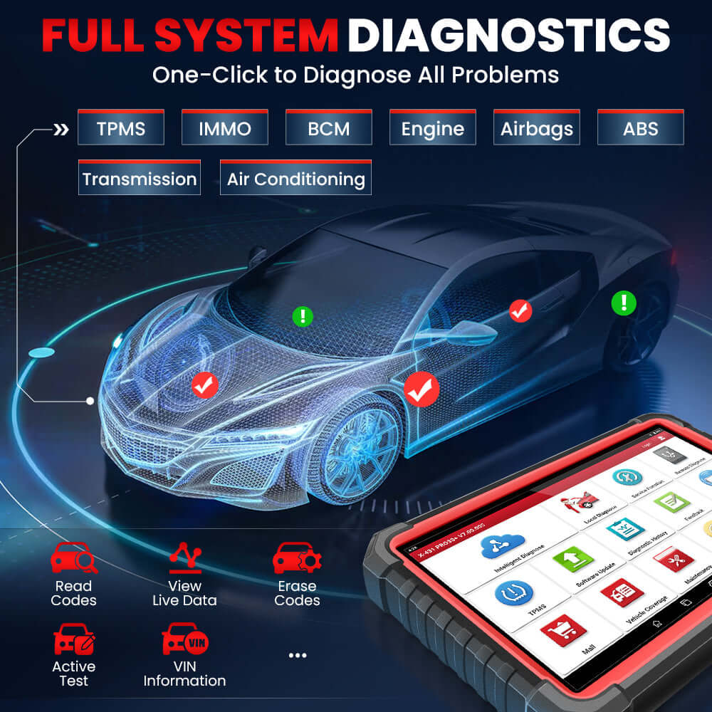 LAUNCH® X431 PRO3S+ V5.0 10.1’ INCH Full System Car Diagnostic Tools with CAN FD, OBD/OBD2 Full System Scanner & Topology Map - Image 9