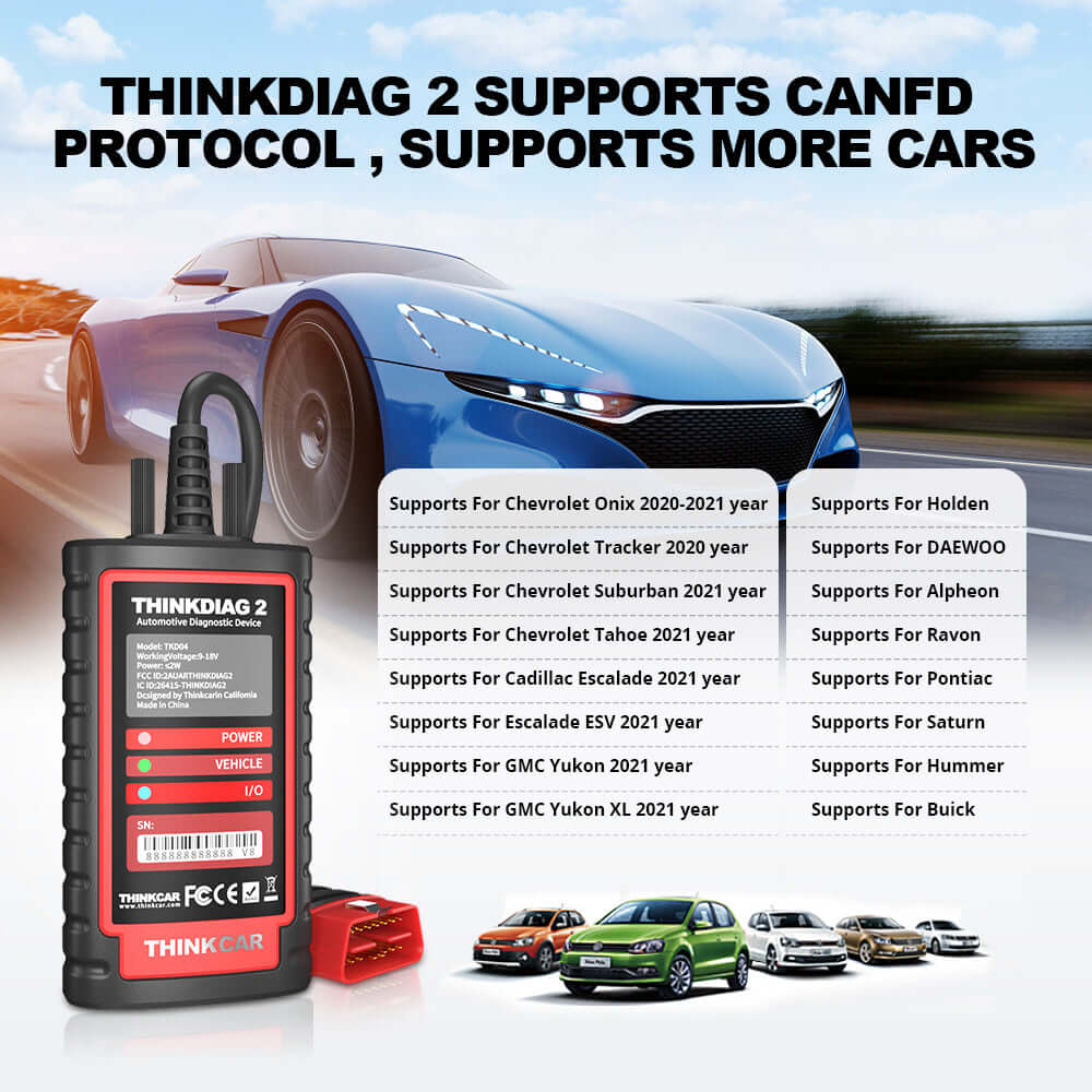 THINKCAR® ThinkDiag 2 CAN-FD Bi-directional OBD2 Scanner - Image 8