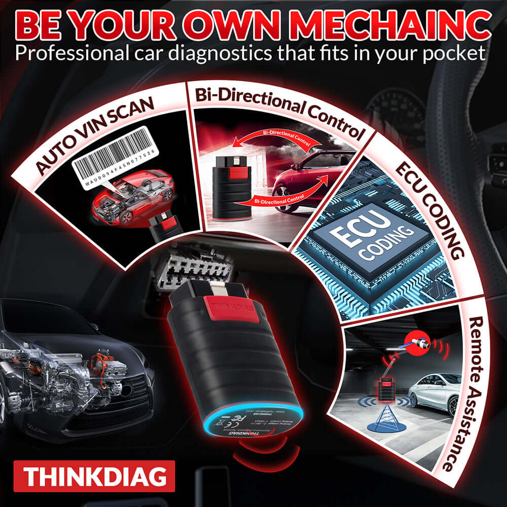 THINKCAR® ThinkDiag Bidirectional Bluetooth OBD2 Scanner - Image 3